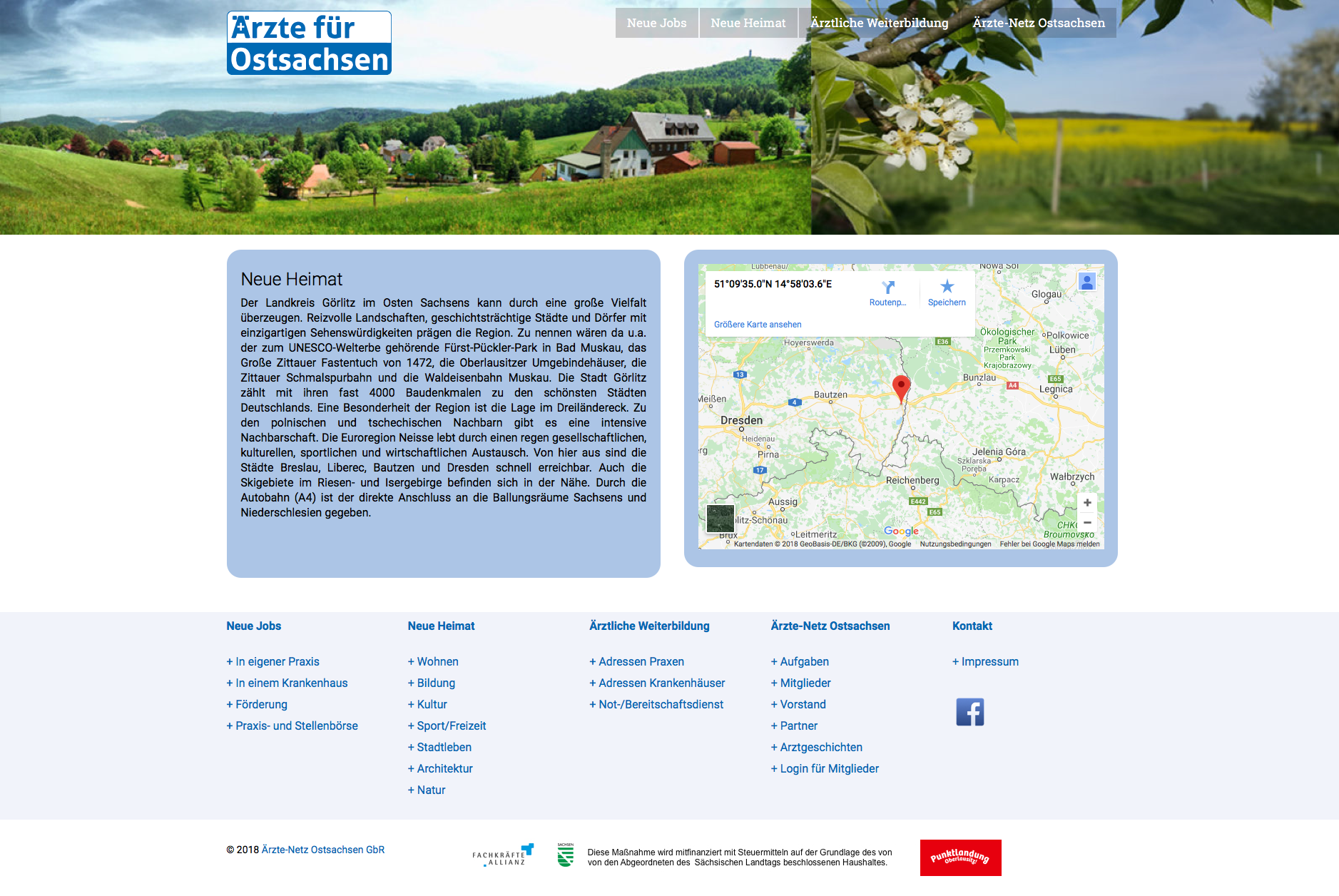 Link do strony internetowej lekarzy dla Saksonii