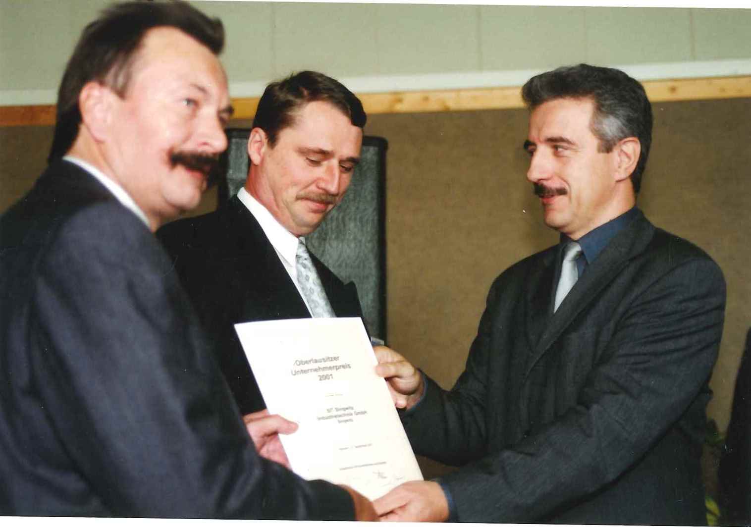 Slavnostní předávání cen OLUP 2001