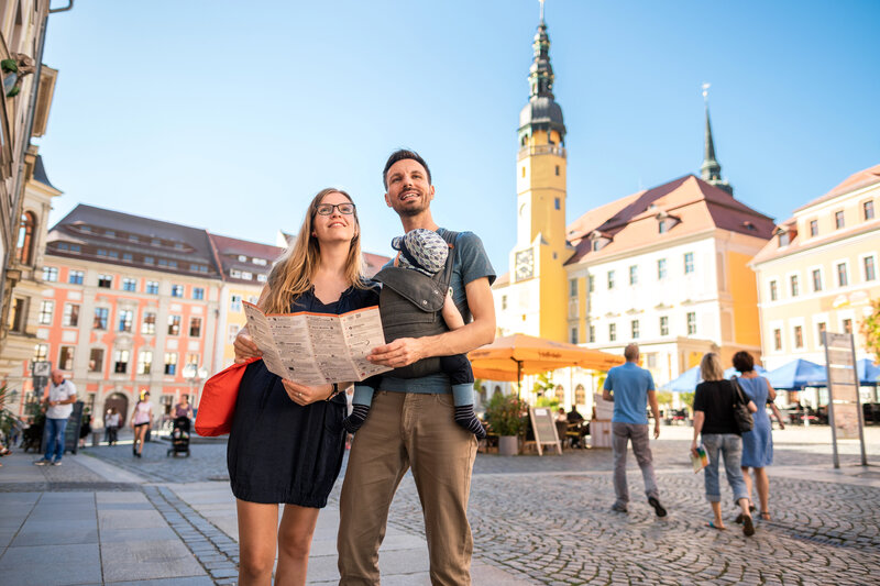 Touristen in Bautzen