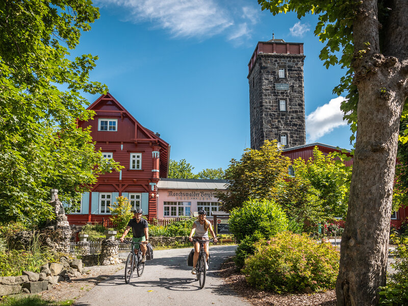 Abbildung Radfahren Mönchswalder Bergbaude © Philipp Herfort