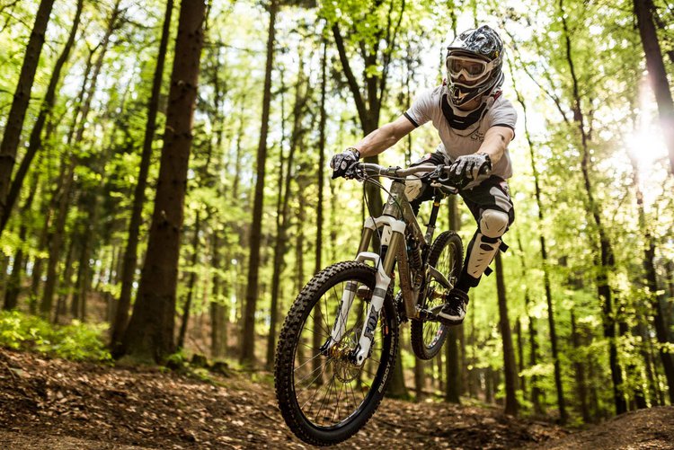 Black Mountain Bike Park Elstra Action am Schwarzenberg