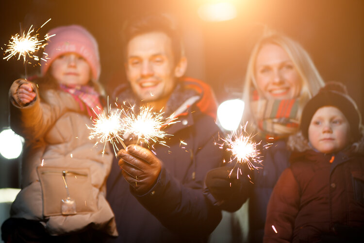 Silvester mit Freunden und der Familie im KiEZ Querxenland