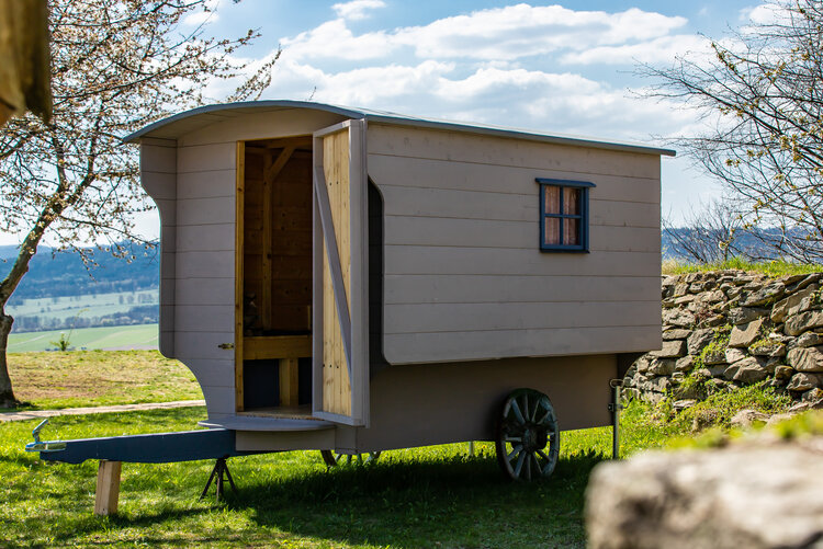 Pure Idylle im Schäferwagen