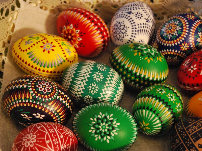 Zdobená lužickosrbská velikonoční vajíčka