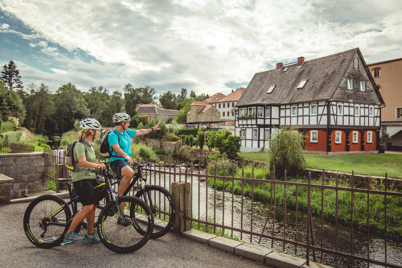 Ścieżka rowerowa nad Szprewą w Schirgiswalde