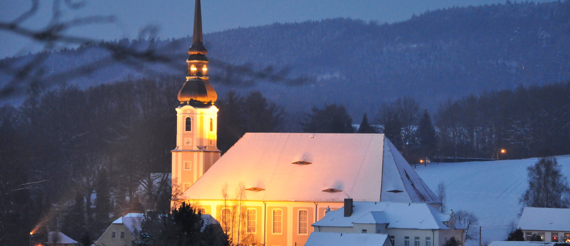 Vesnický kostel v Cunewalde Vesnický kostel v Cunewalde