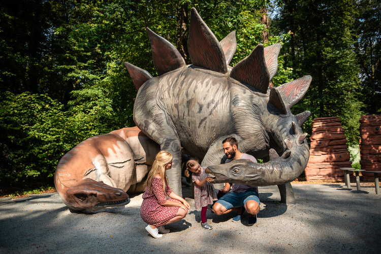 Dinosauří park v Kleinwelce poblíž Budyšína