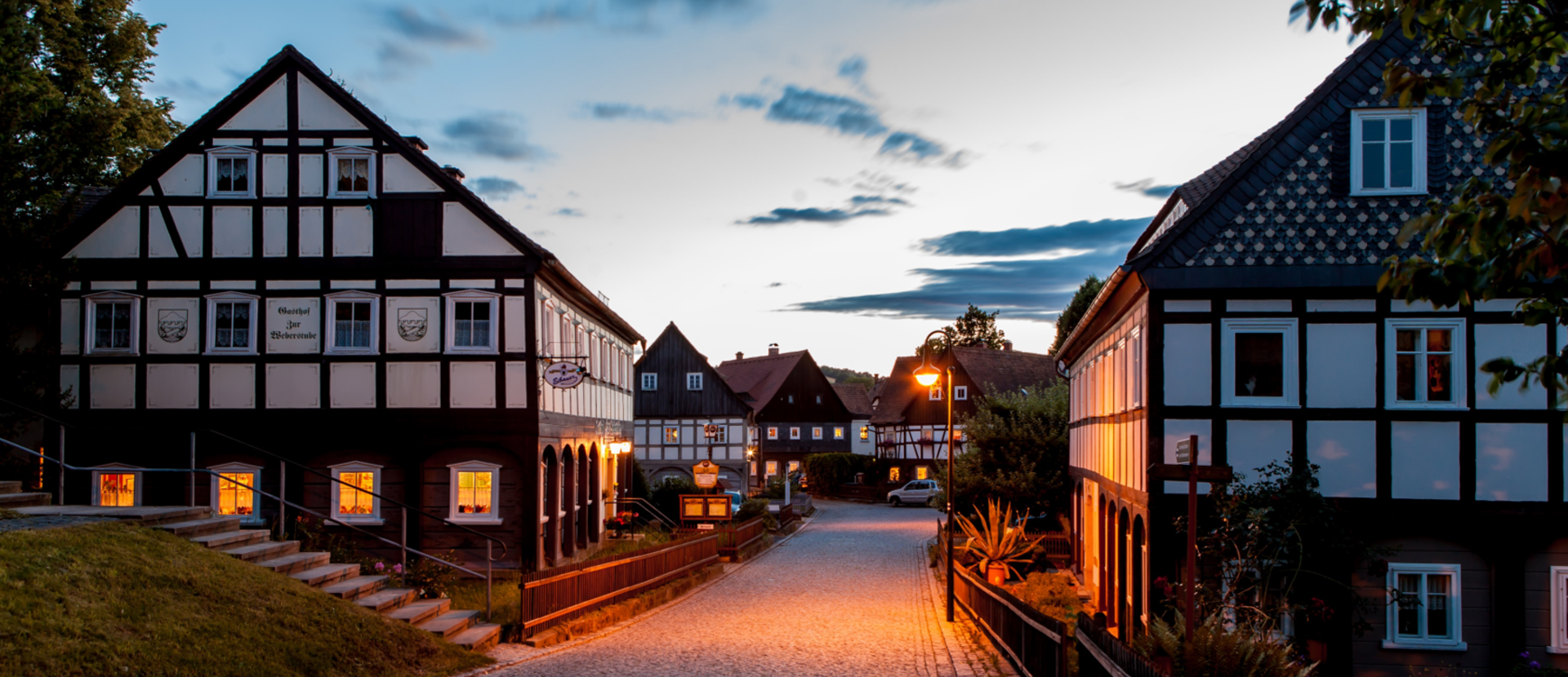 Umgebindehäuser in Großschönau