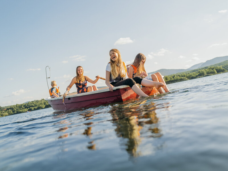 Bootfahren auf dem Olbersdorfer See