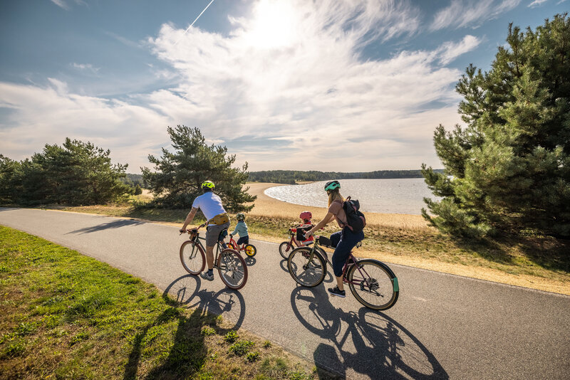 Cycle path at Bärwalder See