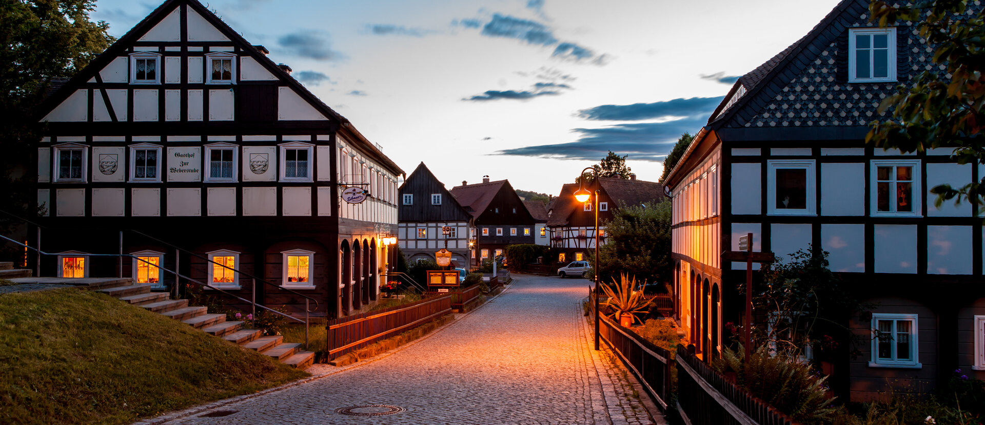 Half-timbered houses Großschönau