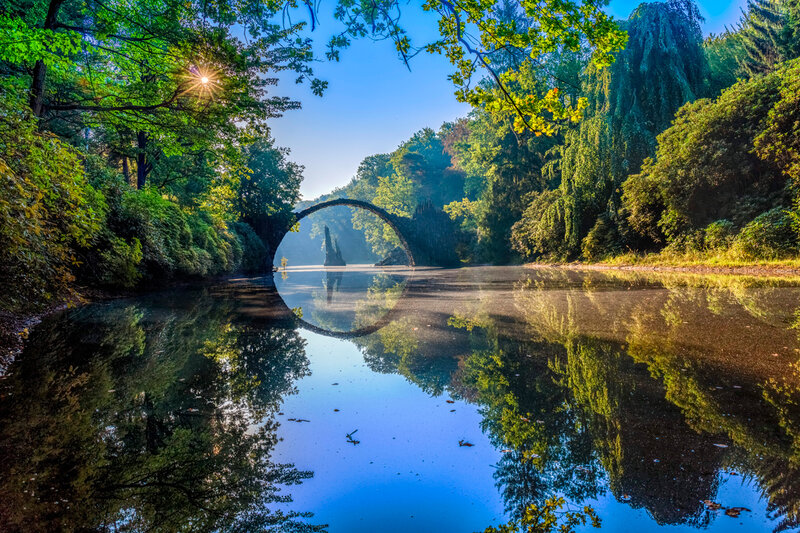 Rackotzbruecke bridge in Kromlau