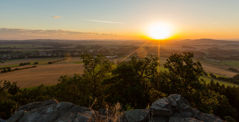 Sunrise in the Zittau Mountains