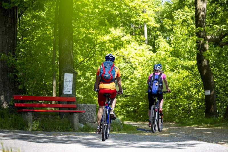 Radfahrer in der Luchsenburg