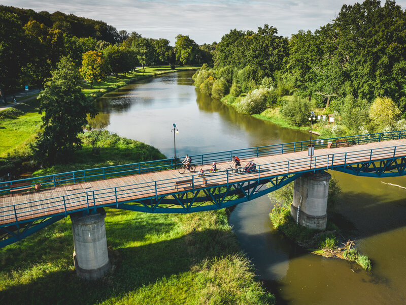 Or Neisse cycle path Bad Muskau