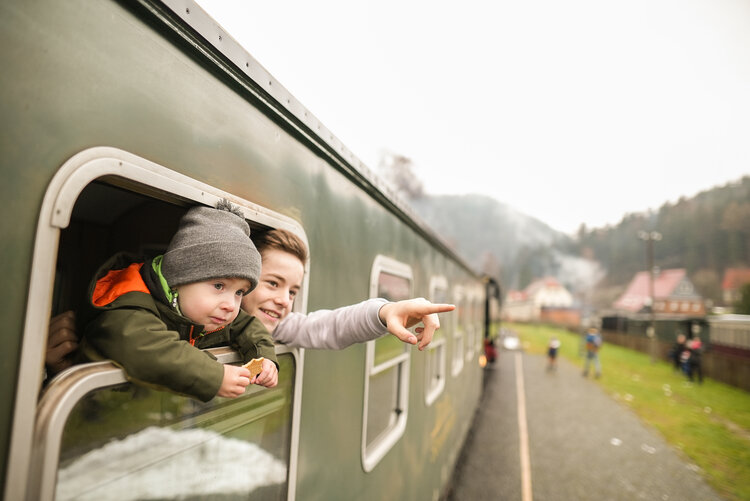 Fahrt mit der Zittauer Schmalspurbahn