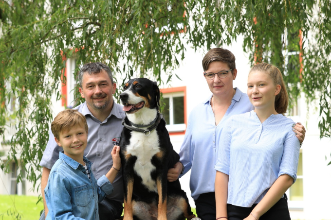 Abbildung Enrico Schulz mit Familie - Erbgericht Tautewalde