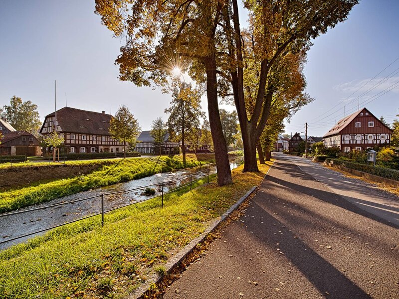Abbildung Umgebindehaeuser in Grossschoenau 