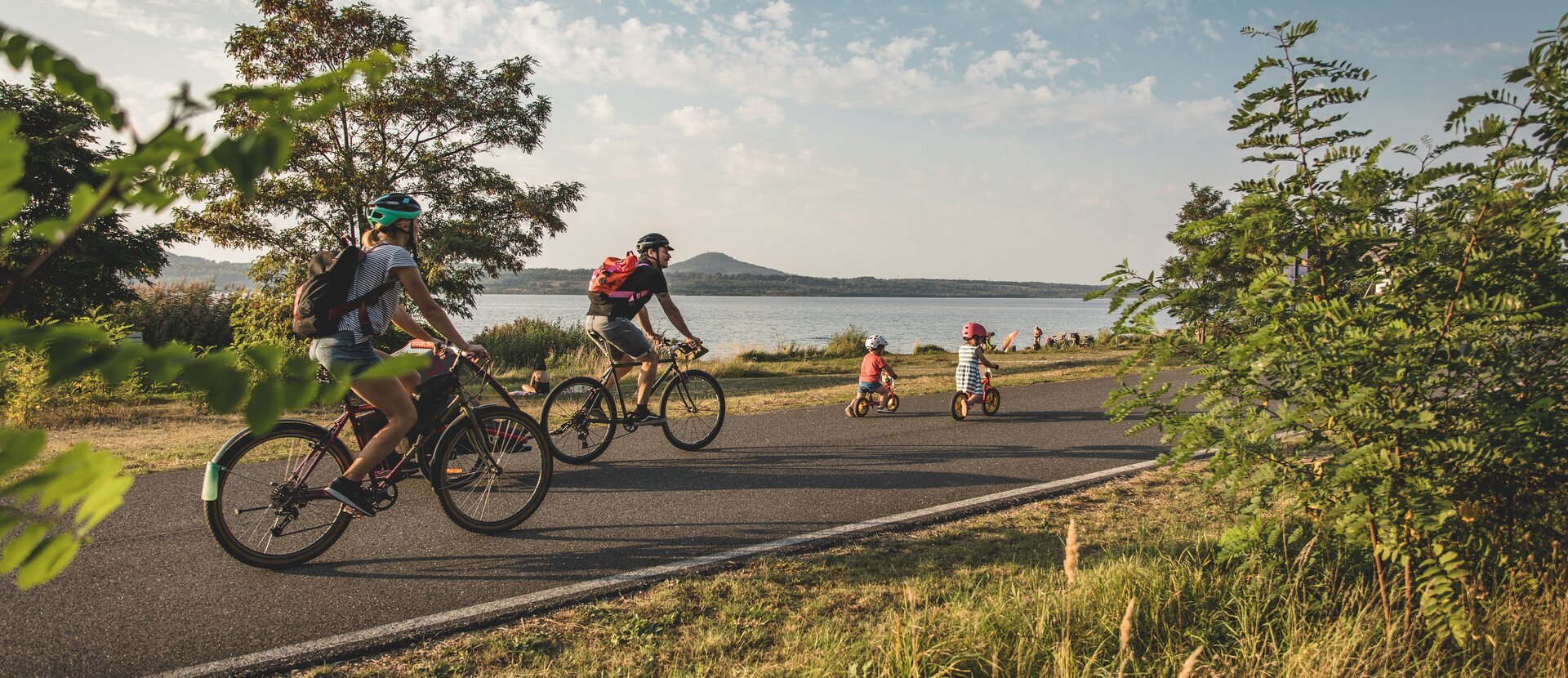 Cycling tours with children 