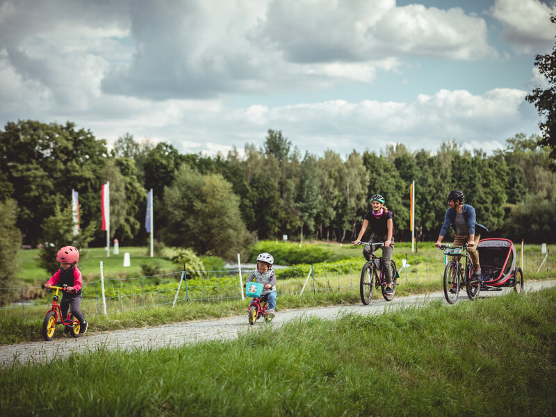 Auf dem Oder-Neiße-Radweg