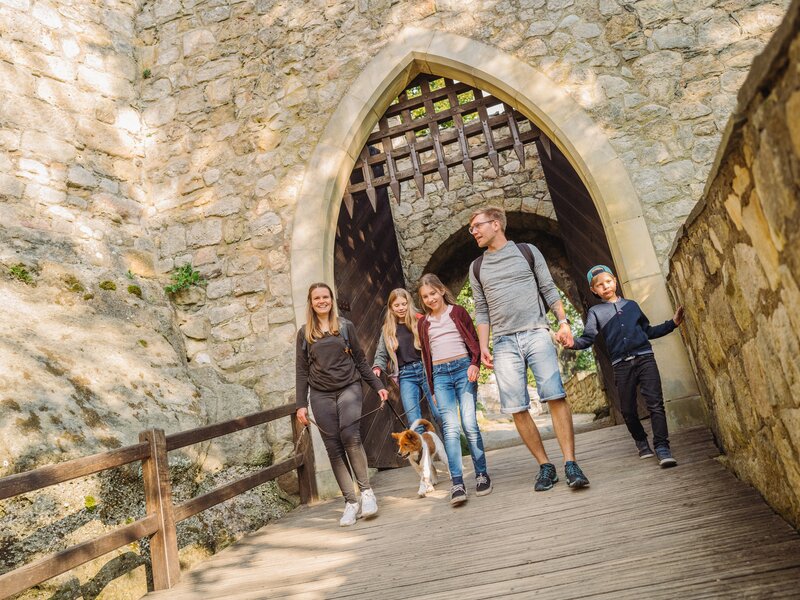 Family excursion to Oybin Castle