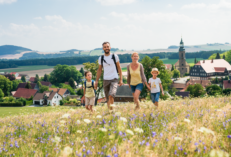 Familie in der Oberlausitz