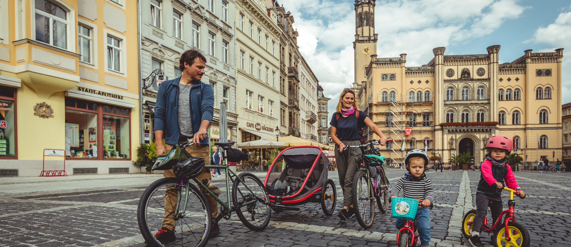 Cycling tours with children 