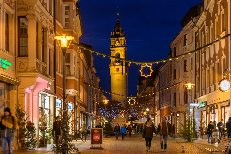 Reichenstrasse weihnachtliche Dekoration Besinnliche Stunden im Advent