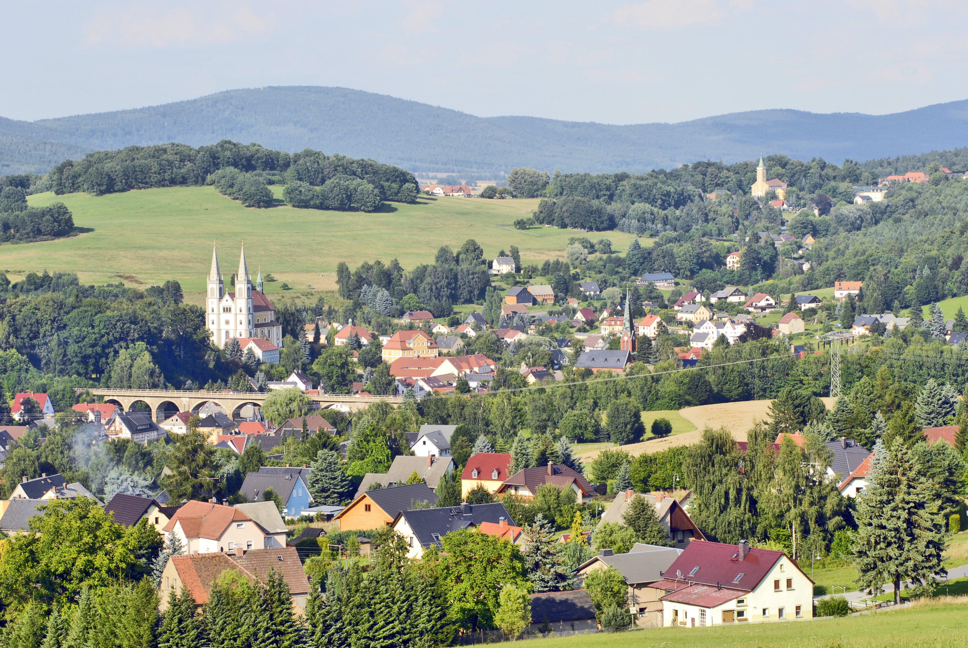 Widok na Schirgiswalde Bergland