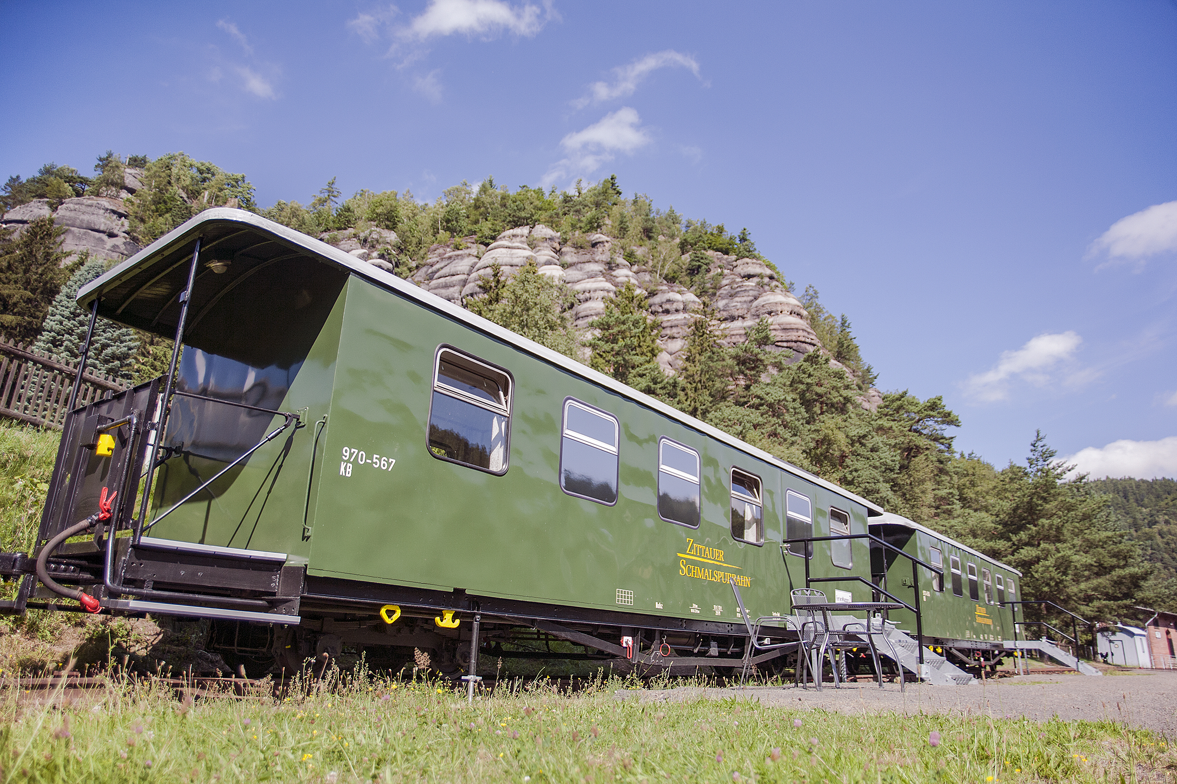 Exterior view of vacation wagon