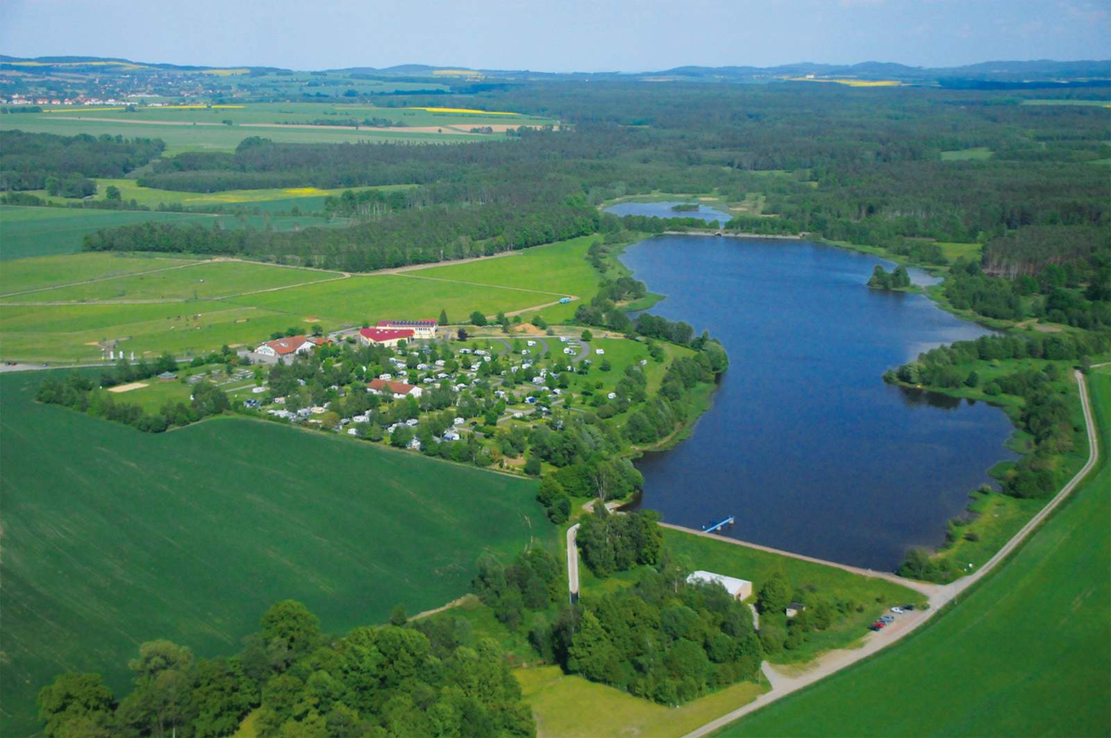 Letecký pohled na Lux Oasis