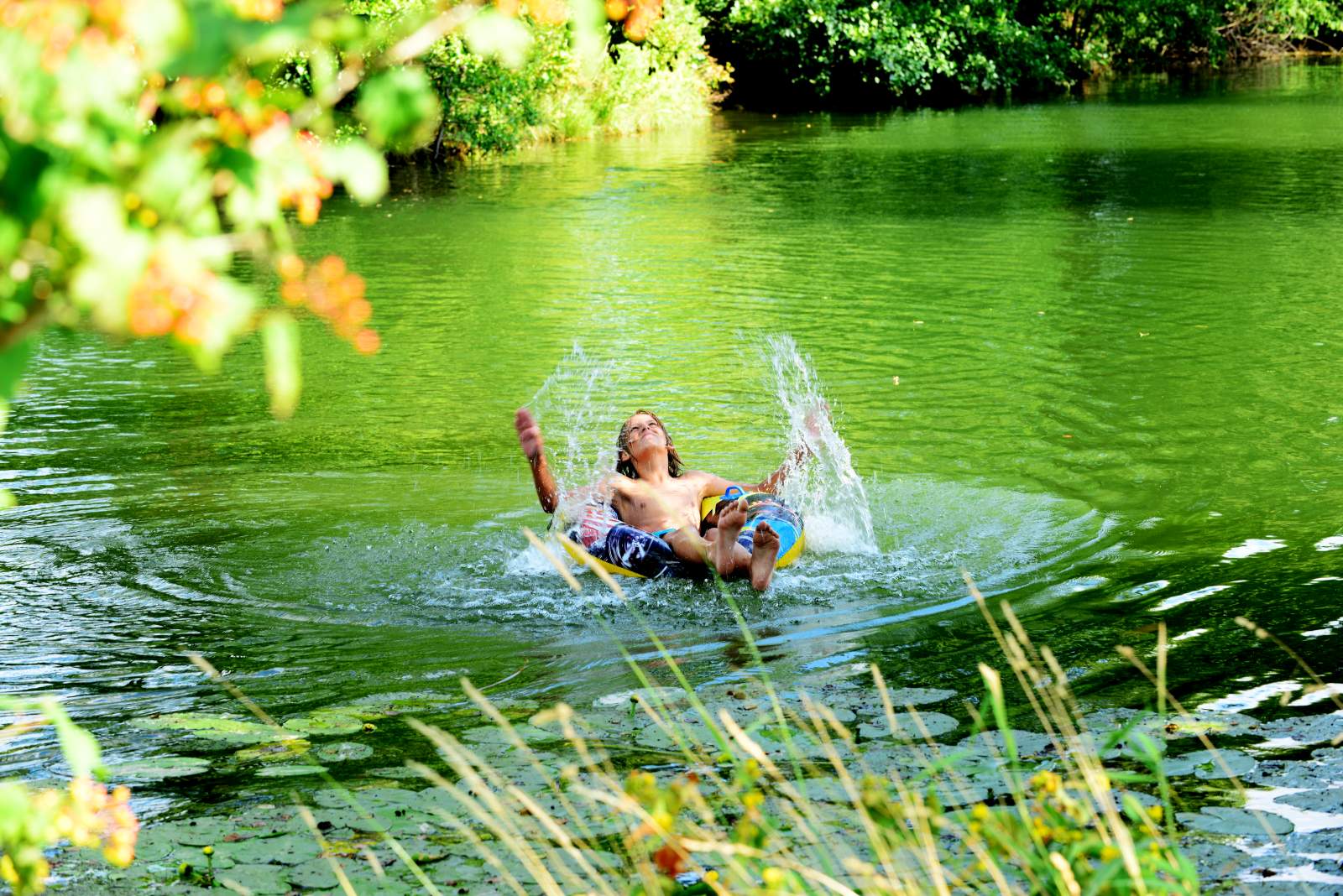 Plavání v řece Sprévě