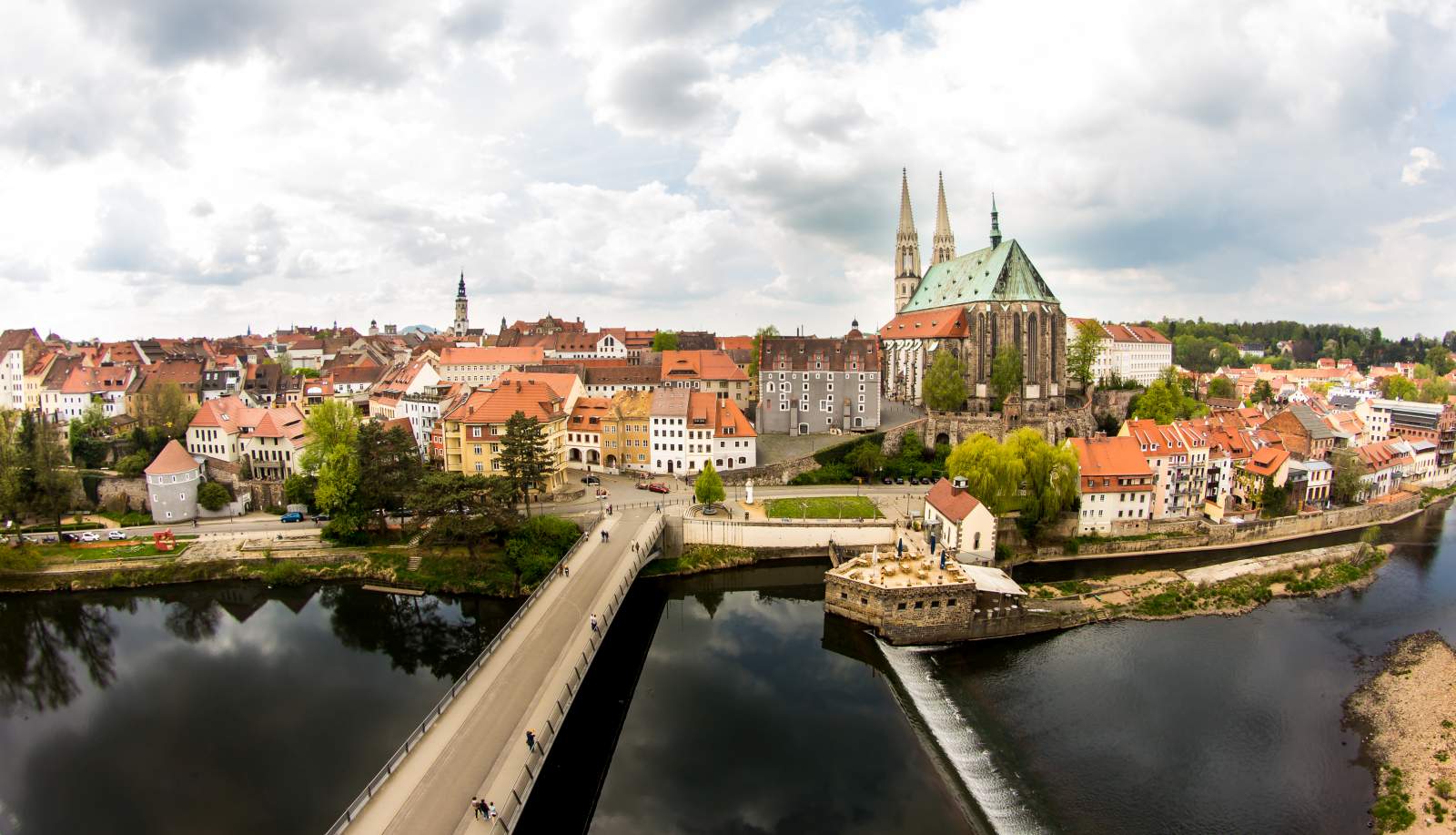 Pohled na starý most v Goerlitz