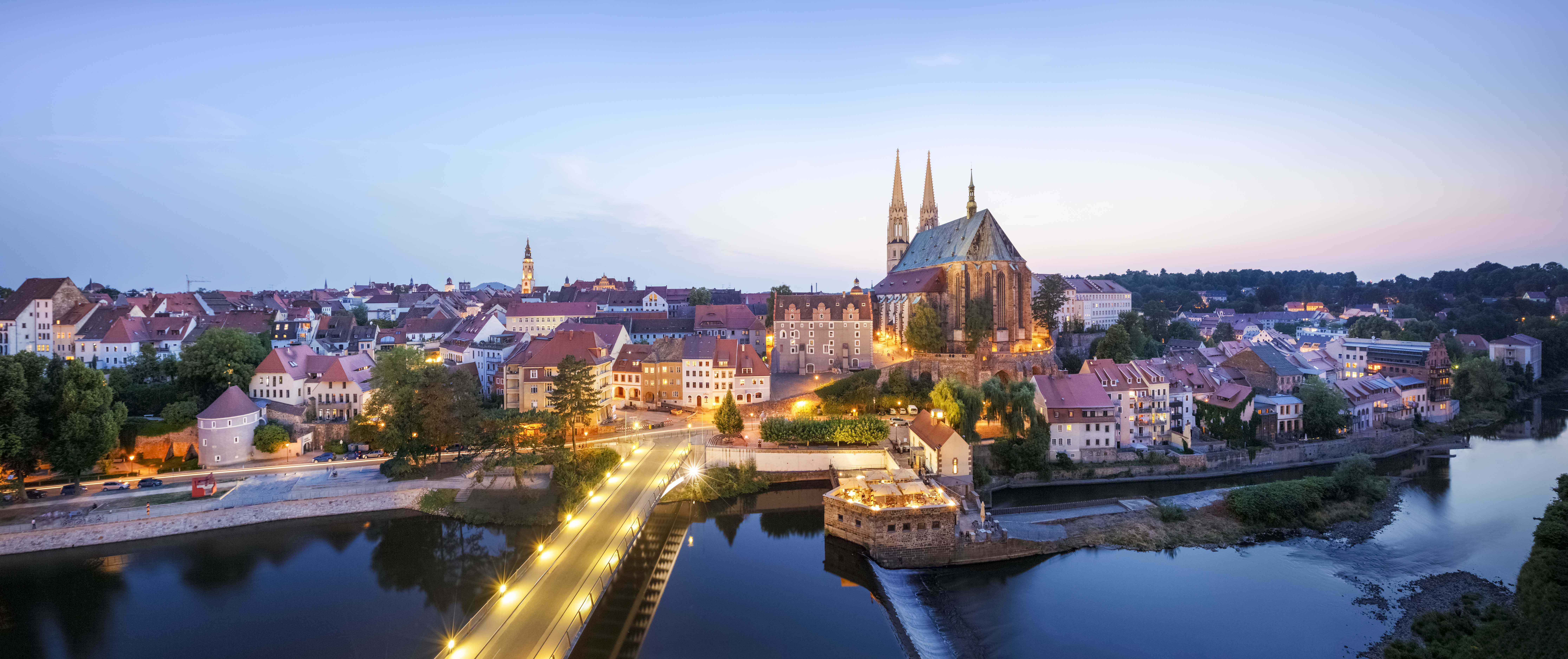 Panorama starého města Goerlitz