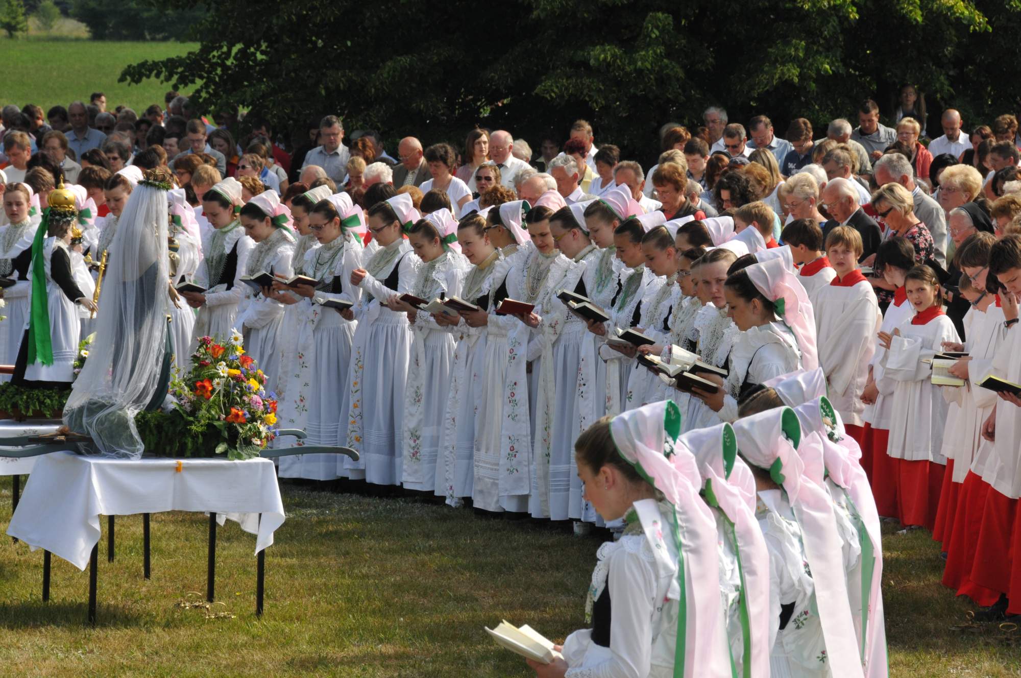 Nabożeństwo pielgrzymkowe Druschki w Rosenthal