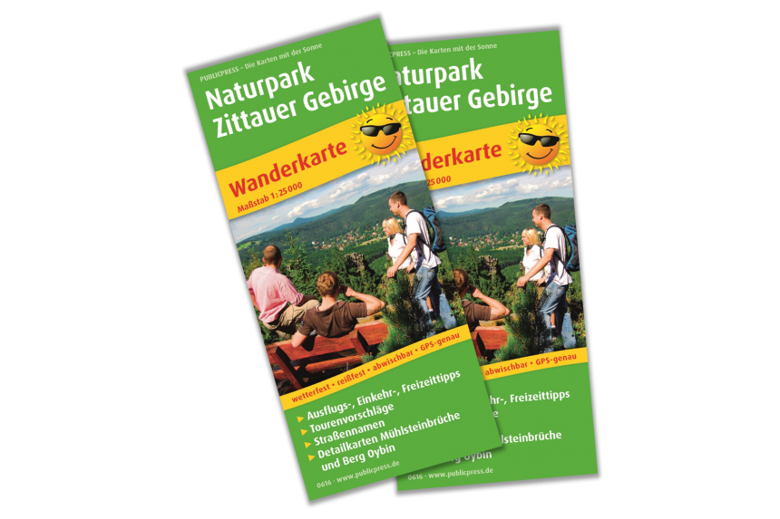 Wanderkarte Naturpark Zittauer Gebirge