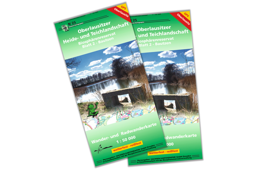 Wander- und Radwanderkarte Oberlausitzer Heide- und Teichlandschaft Blatt 2